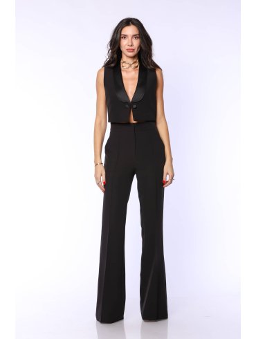 TGH TUXEDO GIRL CROP VEST