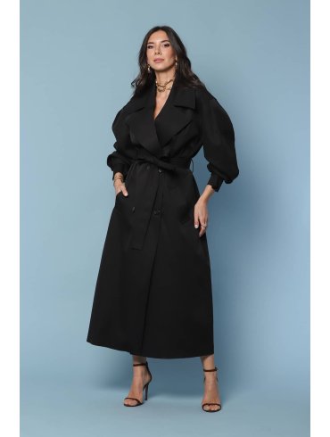 TGH CONTEMPORARY OVERSIZED MIDI TRENCH COAT
