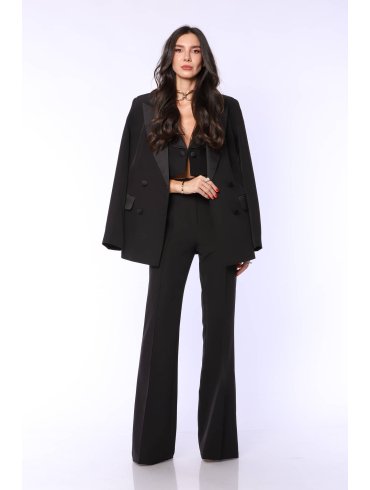 TGH TUXEDO GIRL SATIN LAPELS BLAZER