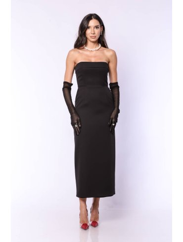 TGH EVENT CORSET&GLOVES MIDI DRESS