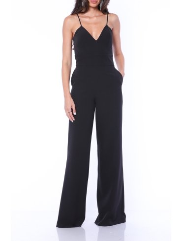 TGH SIMPLY ELEGANT SPAGHETTI STRAPS PALAZZO JUMPSUIT