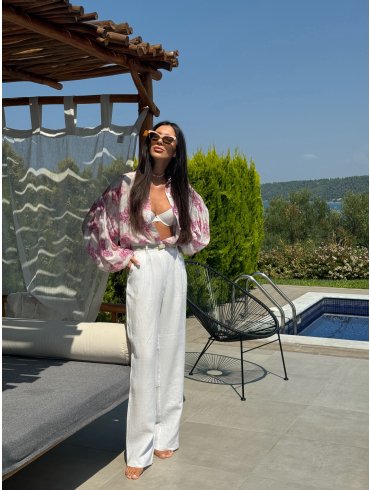 TGH LINO HIGH-WAIST PALAZZO PANTS