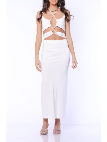 TGH CUT-OUT FRONT ELECTRA MAXI DRESS