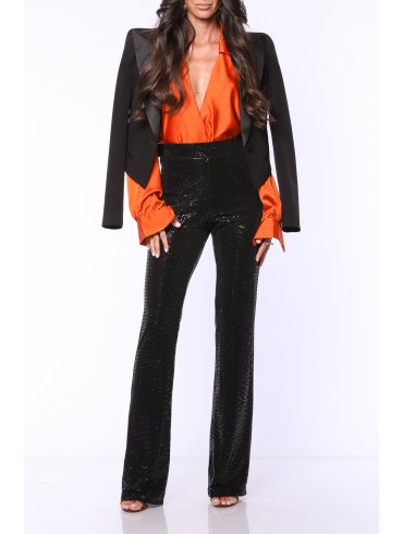 TGH SASSY SEQUINS FLARED PANTS