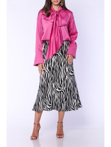 TGH SATIN FANCY MIDI SKIRT