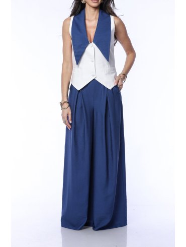TGH LEISURE POINTED COLLAR VEST
