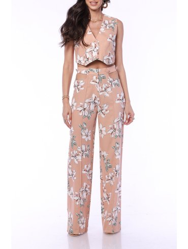 TGH LINO HIGH WAIST CROPPED POCKETS TROUSERS