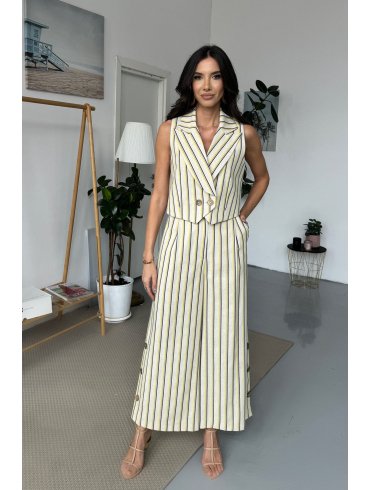 TGH LINO FUNCTIONAL STRIPED VEST