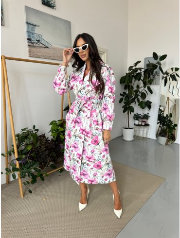 TGH FLORAL SPLASH TRENCH