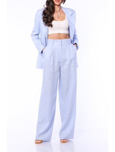 TGH LINO SUMMER SUIT-UP WIDE-LEG PANTS