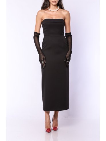 TGH EVENT CORSET&GLOVES MIDI DRESS