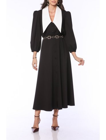 TGH Collared Retro Romance Midi Dress