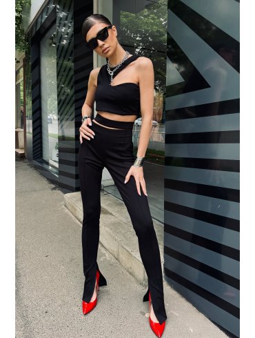 TGH PANTALONI EVAZATI SPECIAL DATE CU DECUPAJE