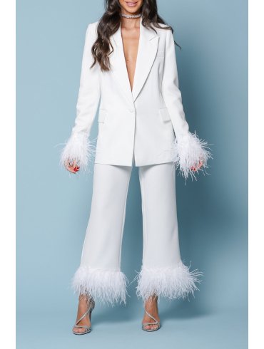 TGH DELUXE FEATHERS CULOTTES PANTS