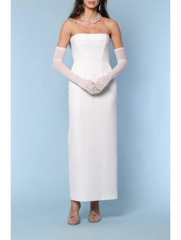 TGH ROCHIE MIDI DE EVENIMENT CU CORSET SI MANUSI