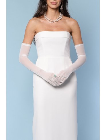 TGH TULLE LONG EVENT GLOVES