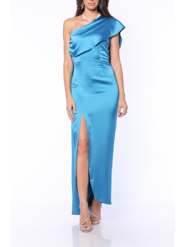 TGH ROCHIE MAXI DIN SATIN EVENT CU SAL LUNG PE SPATE