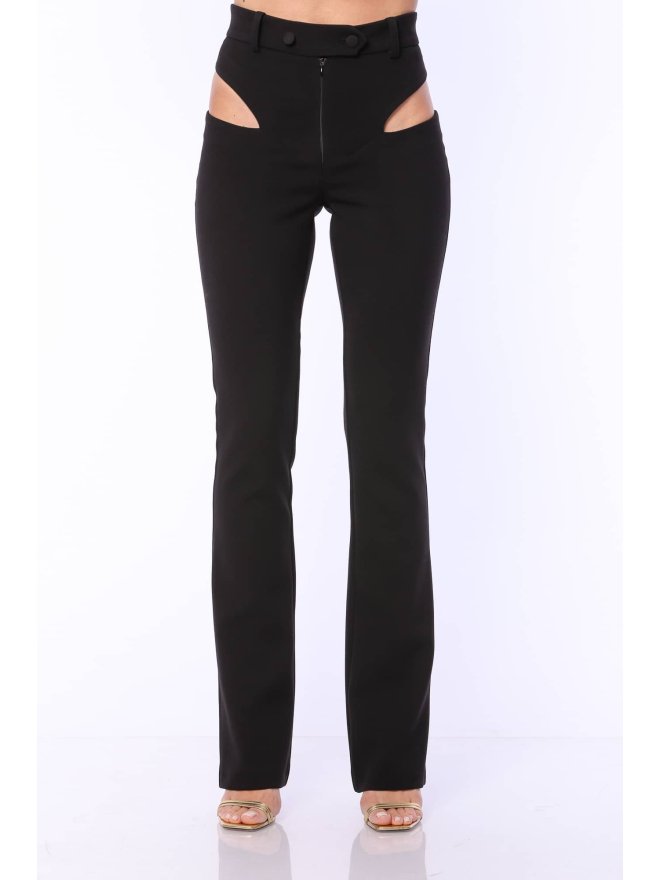 TGH ULTRAMODERN CUT-OUT SIDES HIGH-WAIST STRAIGHT PANTS
