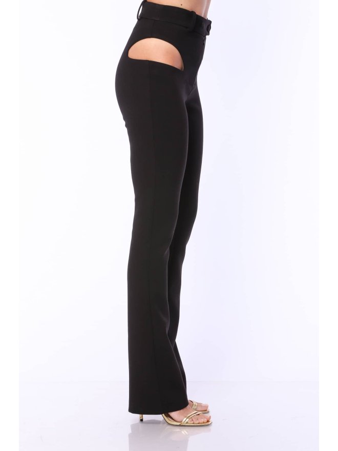 TGH ULTRAMODERN CUT-OUT SIDES HIGH-WAIST STRAIGHT PANTS