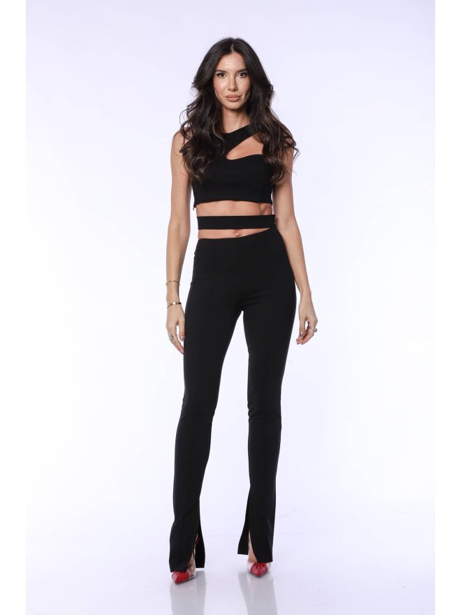 TGH SPECIAL DATE CUT-OUT FLARED PANTS