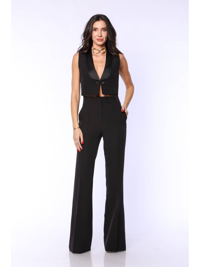 TGH TUXEDO GIRL CROP VEST