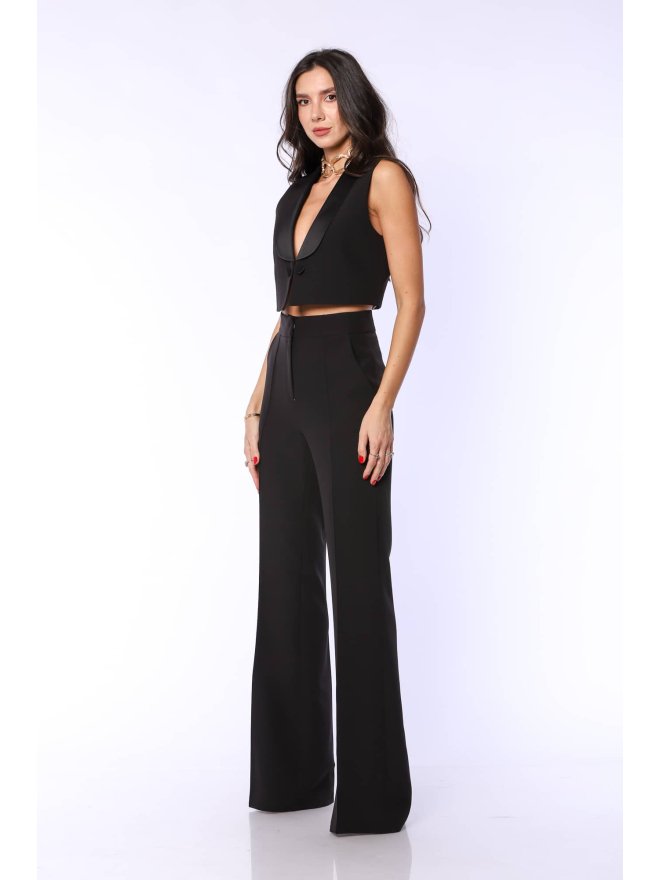 TGH TUXEDO GIRL CROP VEST