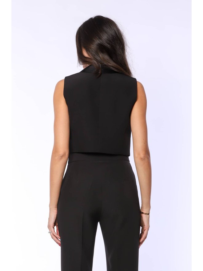 TGH TUXEDO GIRL CROP VEST