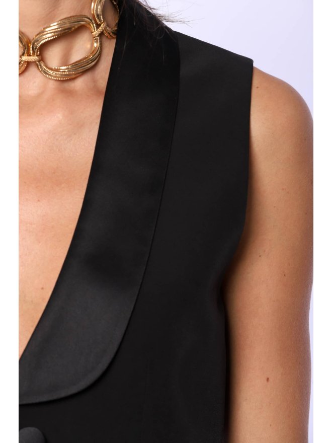 TGH TUXEDO GIRL CROP VEST