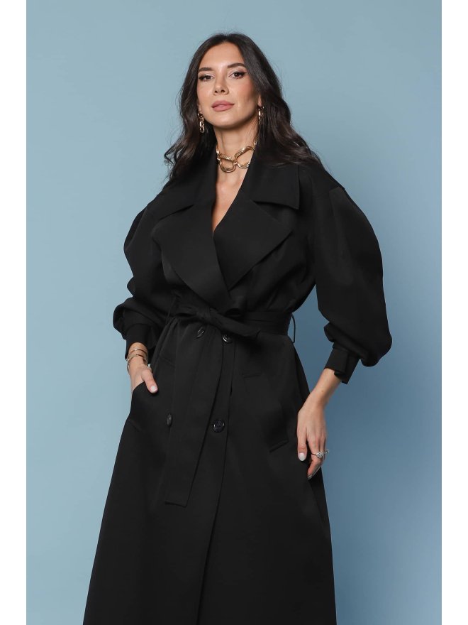 TGH CONTEMPORARY OVERSIZED MIDI TRENCH COAT