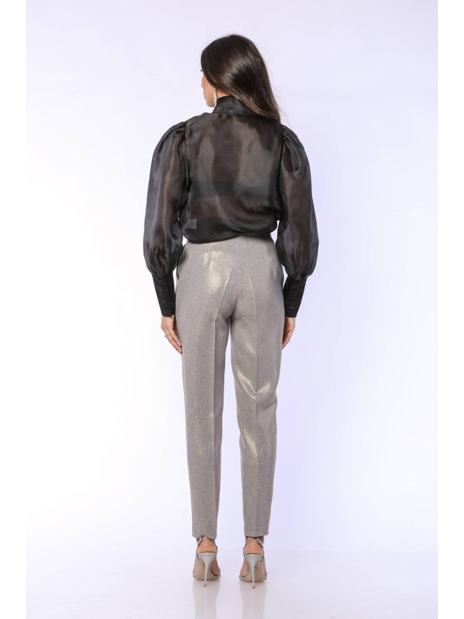 TGH ORGANZA VICTORIAN STYLE BOW SHIRT