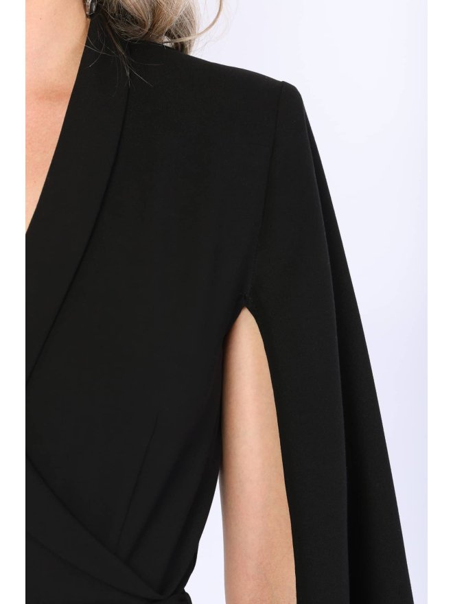 MARMURI JEWELLERY BELT CAPE STYLE JUMPSUIT