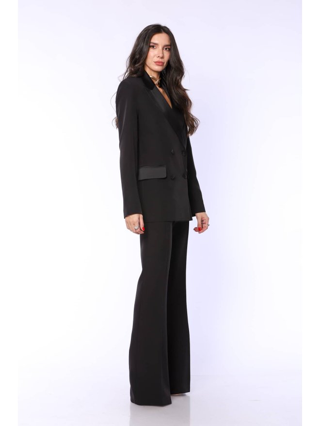 TGH TUXEDO GIRL SATIN LAPELS BLAZER