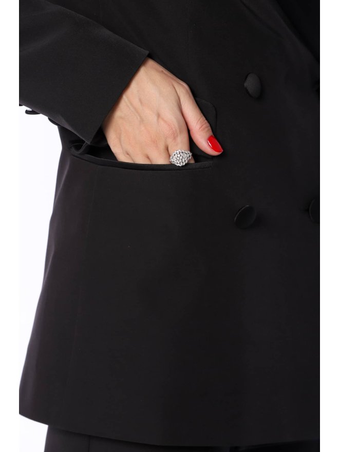 TGH TUXEDO GIRL SATIN LAPELS BLAZER