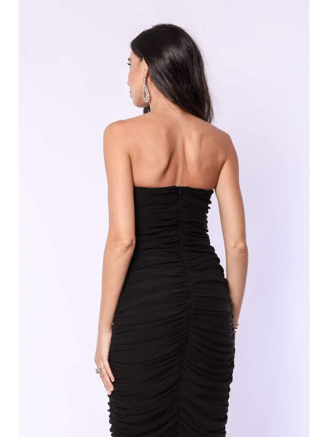 TGH CORSET HOT&INVITING DRAPED MIDI DRESS