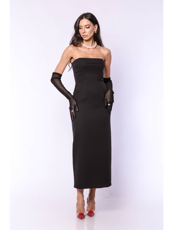 TGH EVENT CORSET&GLOVES MIDI DRESS