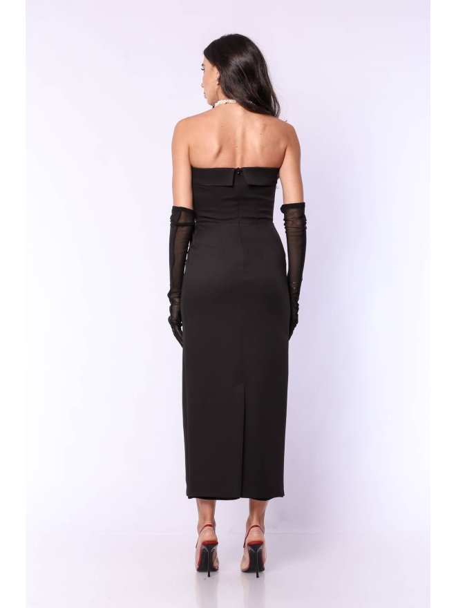 TGH EVENT CORSET&GLOVES MIDI DRESS