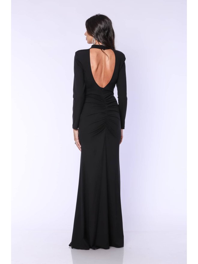TGH CHARLOTTE LONG SLEEVES & CUT OUT BACK MAXI DRESS