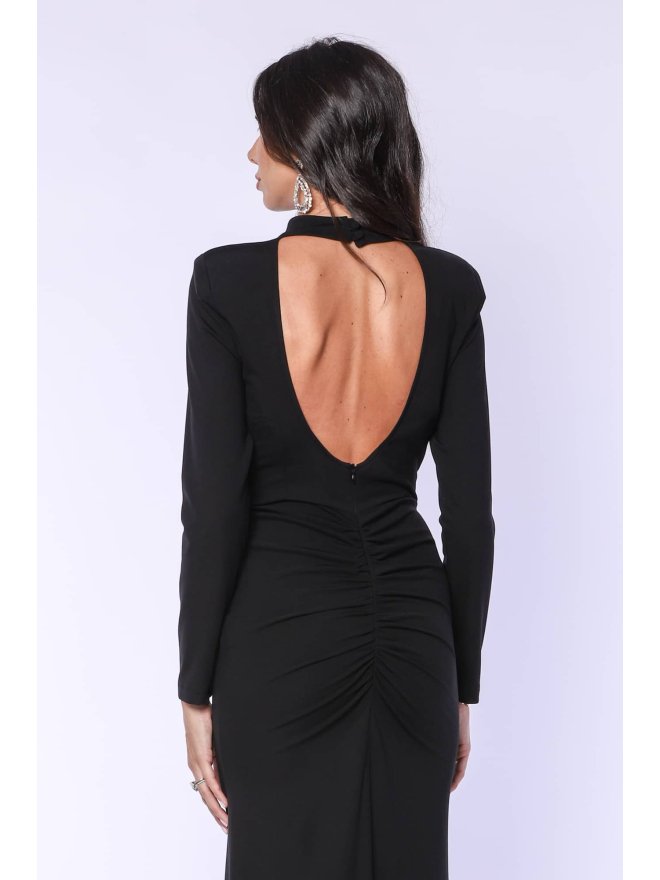 TGH CHARLOTTE LONG SLEEVES & CUT OUT BACK MAXI DRESS