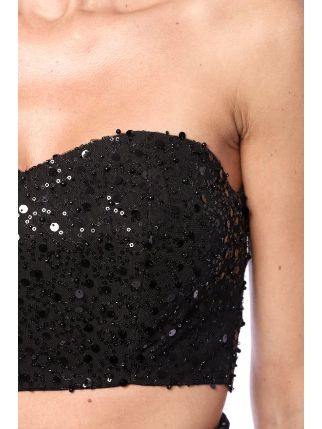 TGH TOP STIL CORSET DIN PAIETE