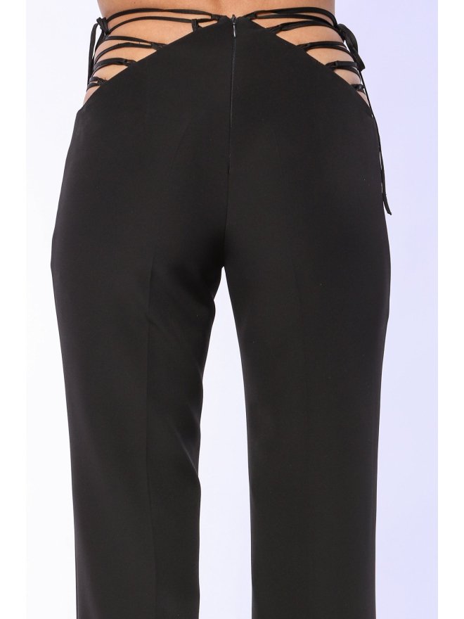 TGH PANTALONI EVAZATI DARING CU SNURURI LATERALE