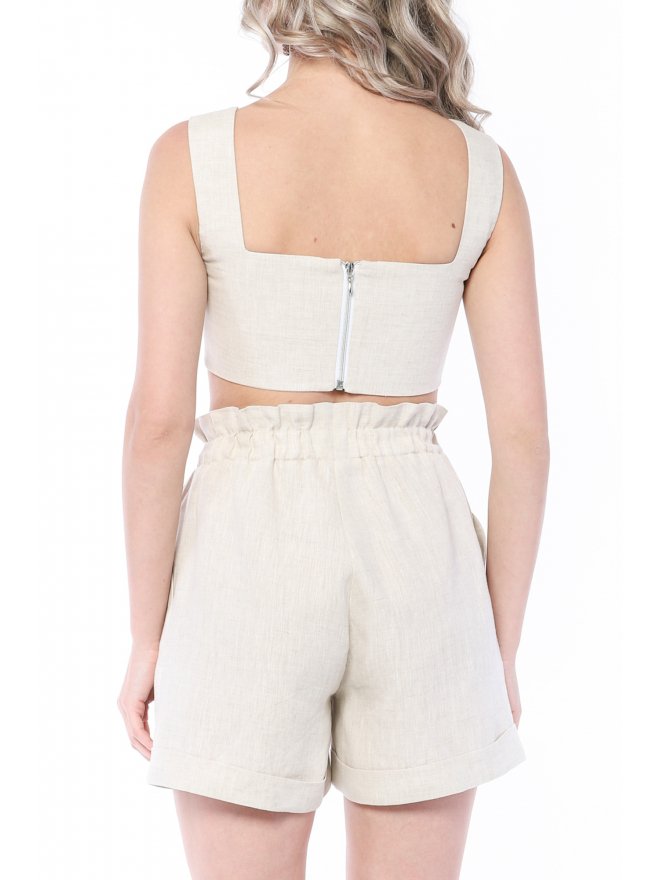 MARMURI LINO CROP TOP DIN IN SUNNY DAYS