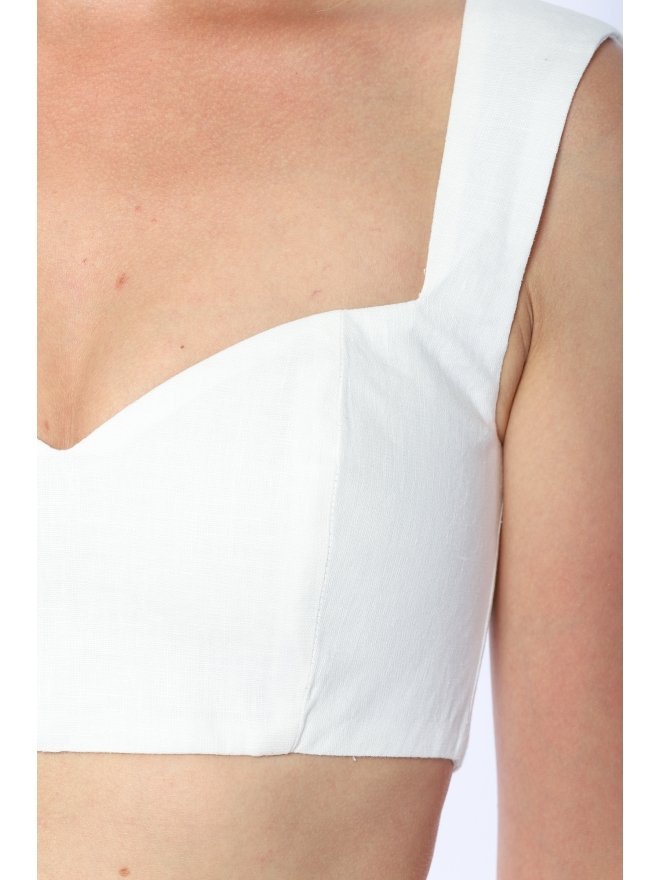 MARMURI LINO CROP TOP DIN IN SUNNY DAYS