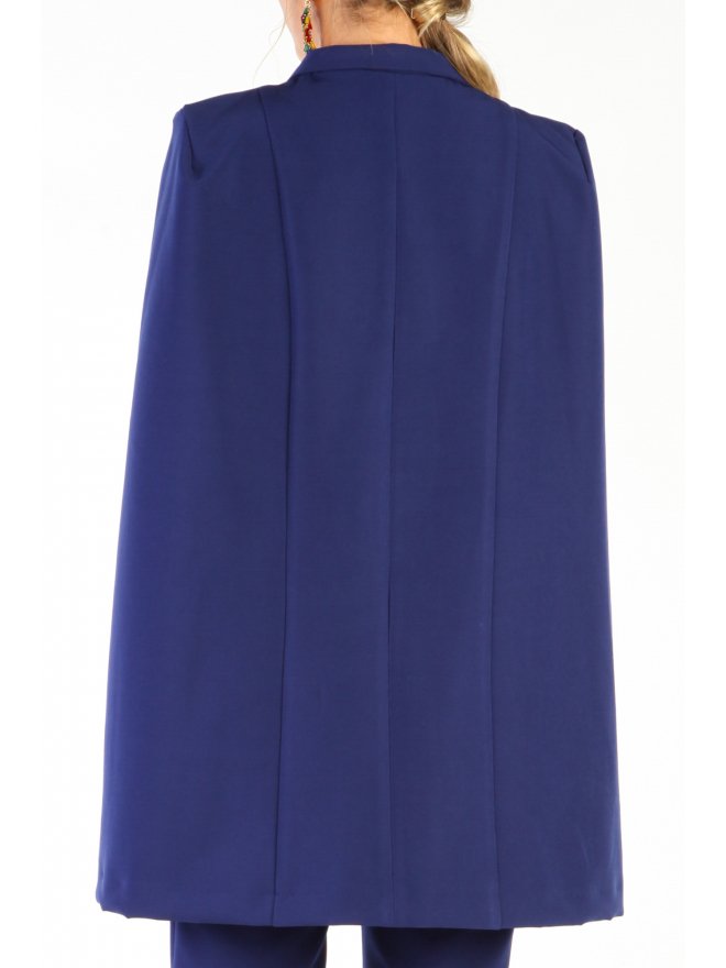 POESSE TAILORED CAPE V-NECKLINE JUMPSUIT
