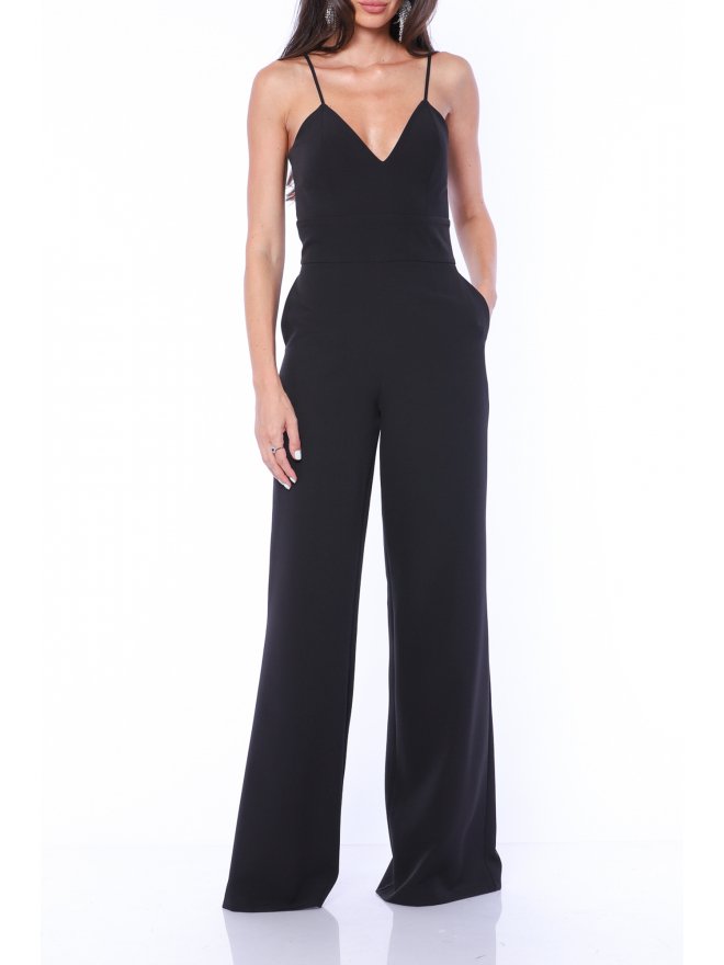 TGH SIMPLY ELEGANT SPAGHETTI STRAPS PALAZZO JUMPSUIT
