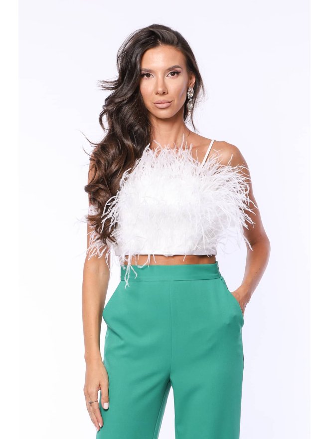 TGH CROP-TOP EXQUISITE FEATHERS