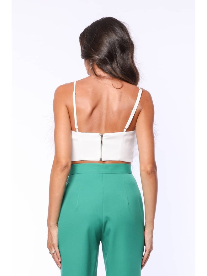 TGH CROP-TOP EXQUISITE FEATHERS