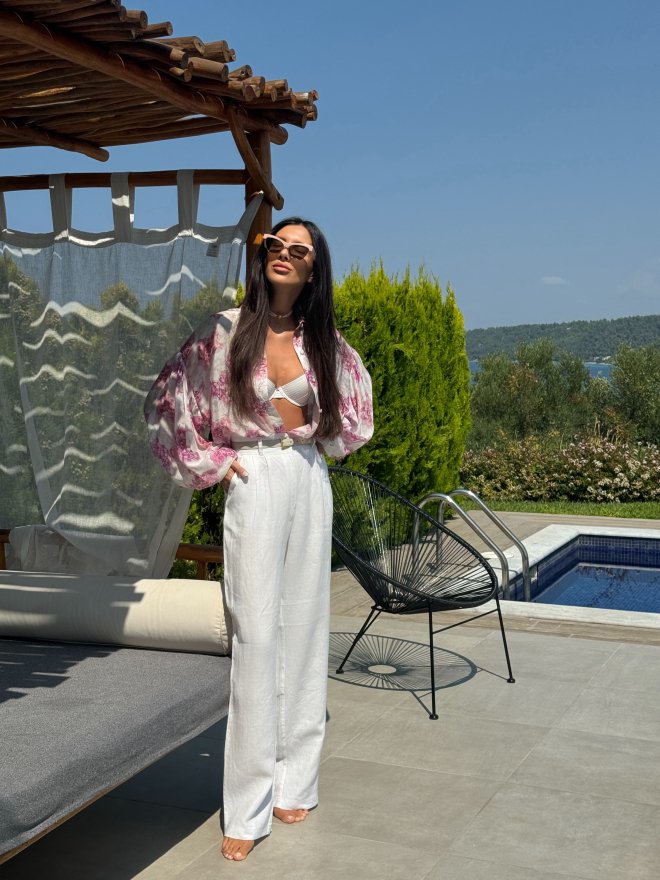 TGH LINO HIGH-WAIST PALAZZO PANTS