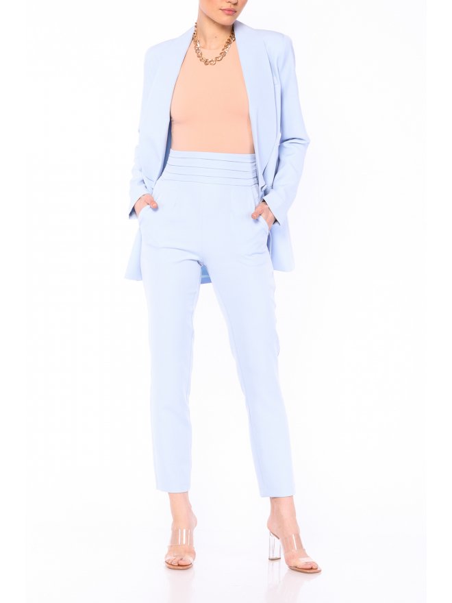 MARMURI PLEATED HIGH-WAIST CIGARETTE PANTS