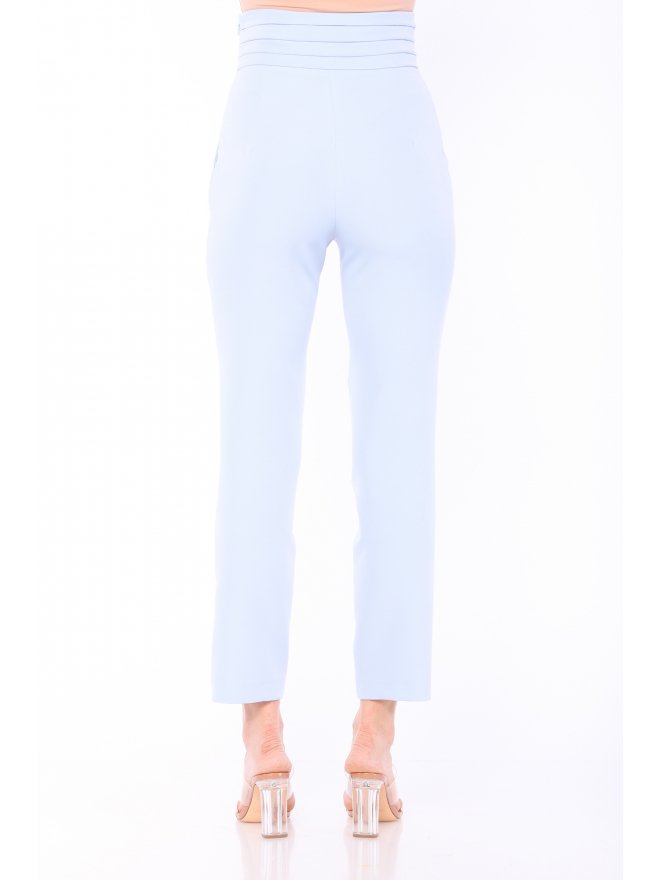 MARMURI PLEATED HIGH-WAIST CIGARETTE PANTS