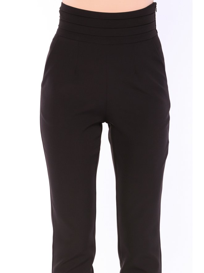 MARMURI PLEATED HIGH-WAIST CIGARETTE PANTS